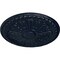 Ekena Millwork Raymond Ceiling Medallion (Fits Canopies up to 5 3/8"), Hand-Painted Midnight Dream, 18"OD x 1 1/4"P CM18RA2MDF - alternate 4